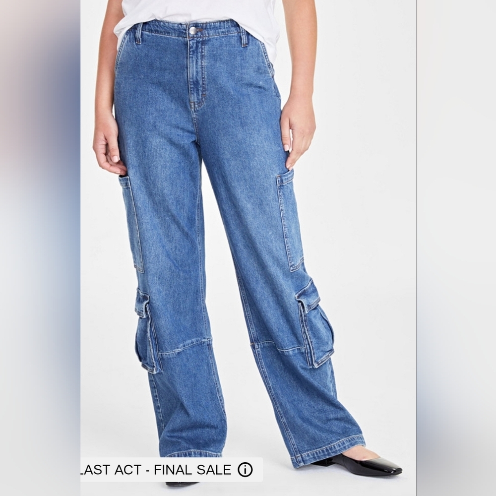 Blue Women's Cargo Jeans from Macy's on 34th